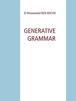 cover image of Generative grammar